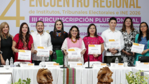 Las magistraturas del TEQROO participaron en el Encuentro Regional de Tribunales Electorales e INE 2026, en Chiapa de Corzo.