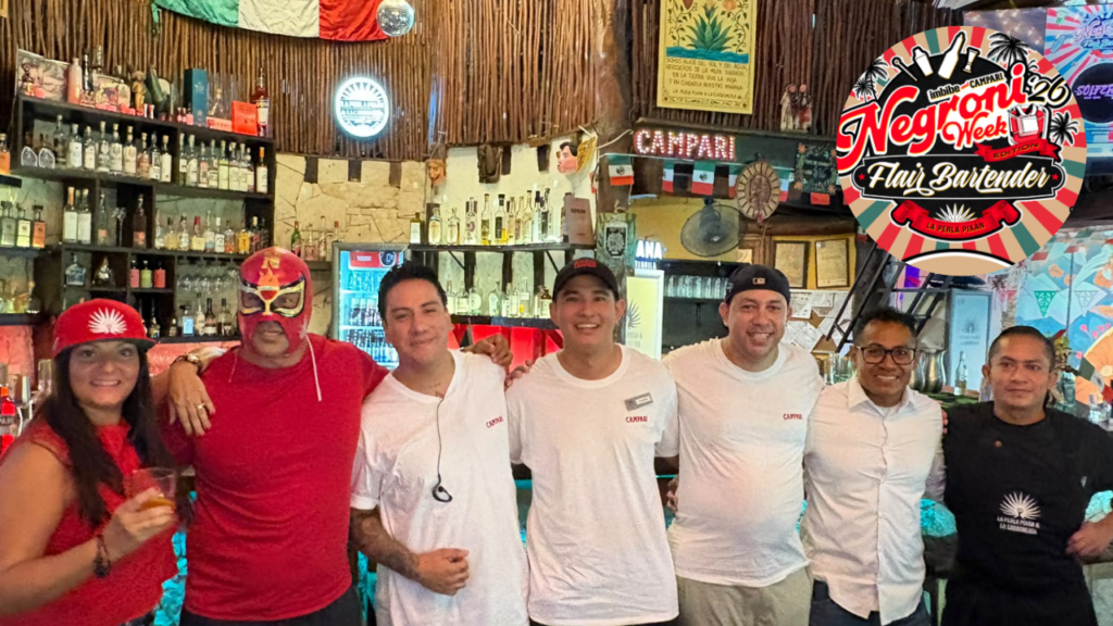 Negroni Week 2026 en Playa del Carmen reúne a bartenders de la Riviera Maya en La Perla Pixán y La Carbonería.