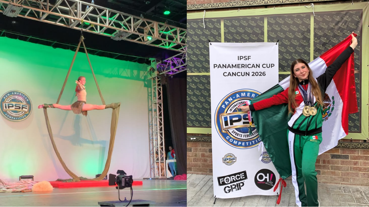 Ramona Zakharova, campeona en danza aérea, busca patrocinio para competir en el Mundial en República Checa.