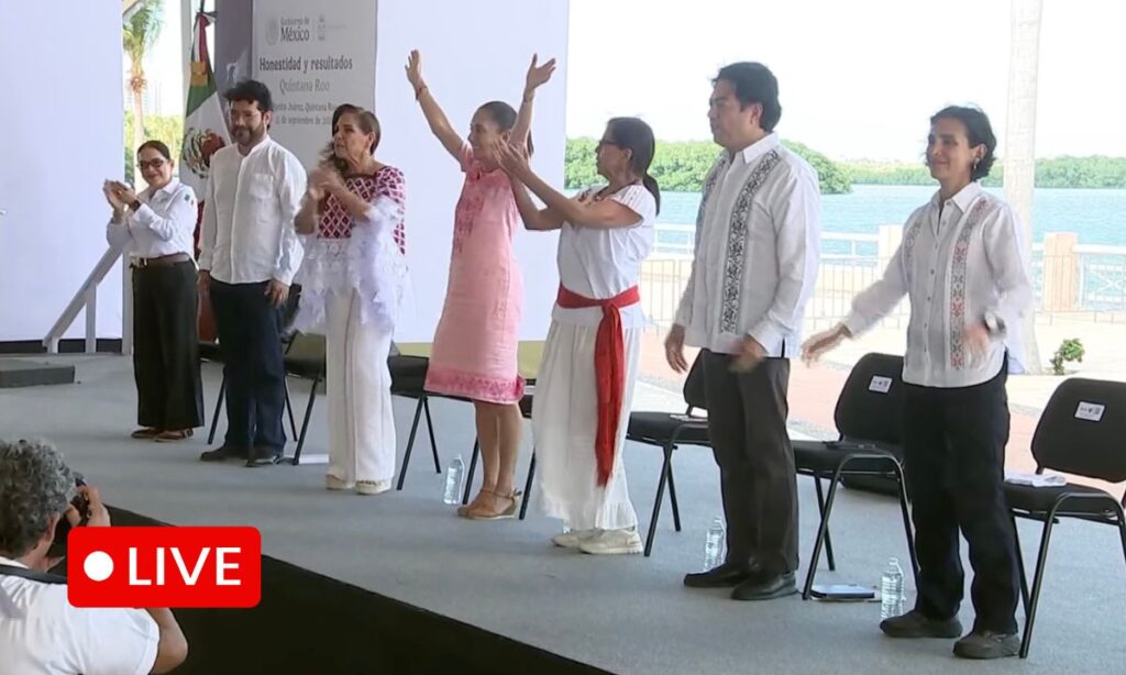 Rendición de cuentas de la presidenta Claudia Sheinbaum Pardo en Cancún
