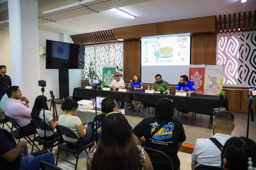 Seña Fest en Playa del Carmen se realizará el 26 de septiembre en el anfiteatro de la plaza 28 de Julio.