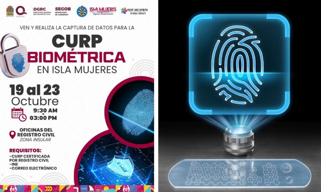 CURP biométrica en Isla Mujeres