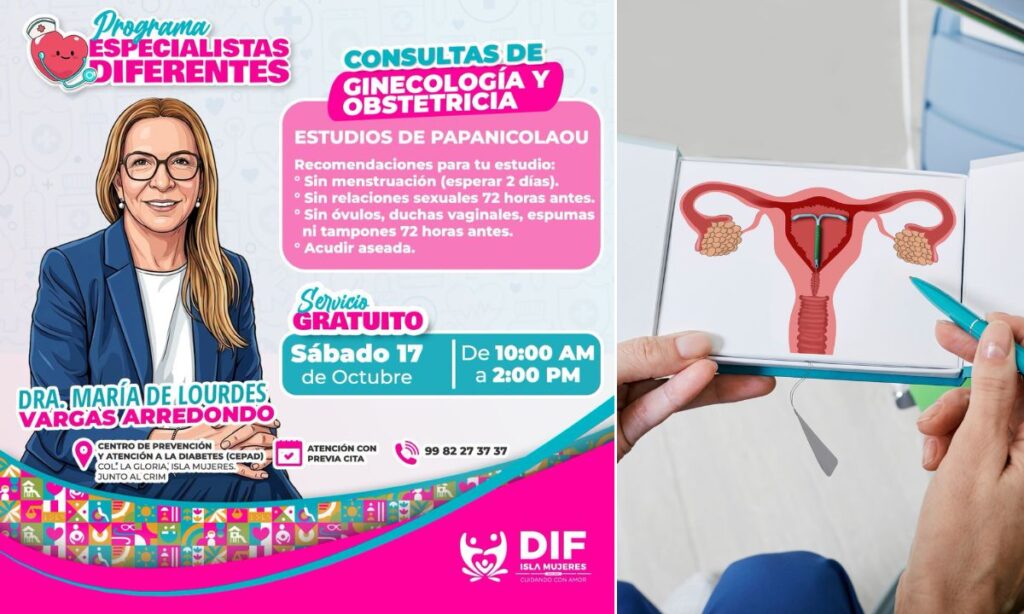 DIF Isla Mujeres ofrecerá consultas gratuitas de ginecología y obstetricia el 17 de octubre