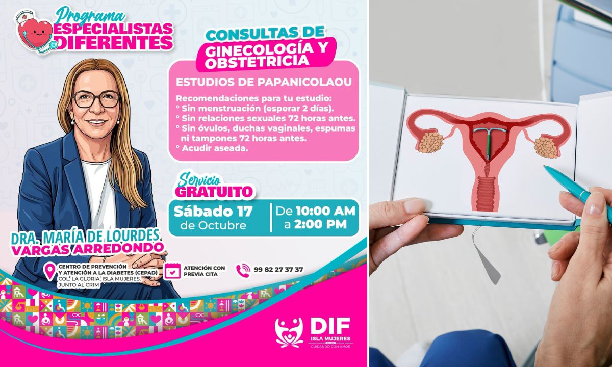 DIF Isla Mujeres ofrecerá consultas gratuitas de ginecología y obstetricia el 17 de octubre