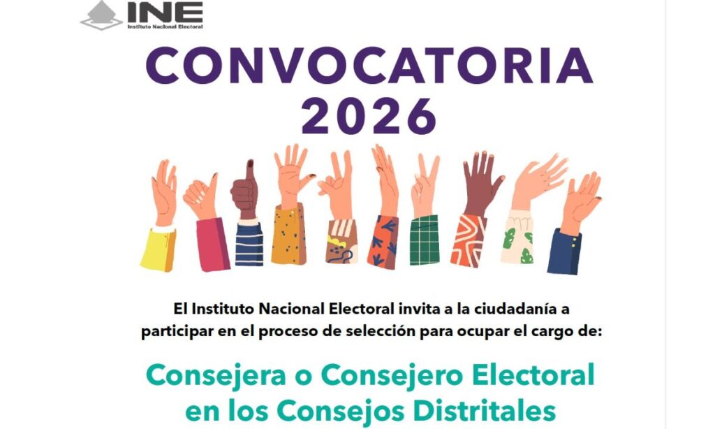 INE abre convocatoria para ocupar 31 consejerías distritales en Quintana Roo