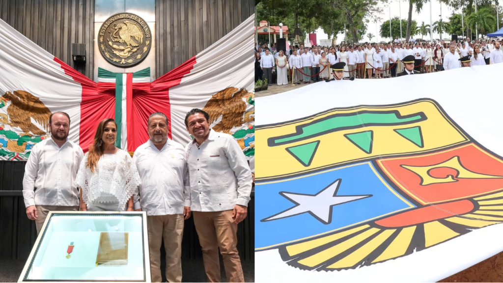 Autoridades estatales conmemoraron el 52 aniversario de Quintana Roo como Estado Libre y Soberano.