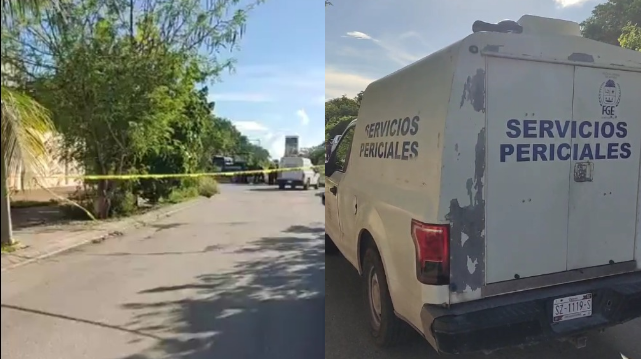 Así quedó la zona tras el hallazgo de un hombre electrocutado en Playa del Carmen.