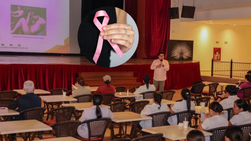 El DIF Playa del Carmen impartió una plática de prevención del cáncer de mama en el sector hotelero.