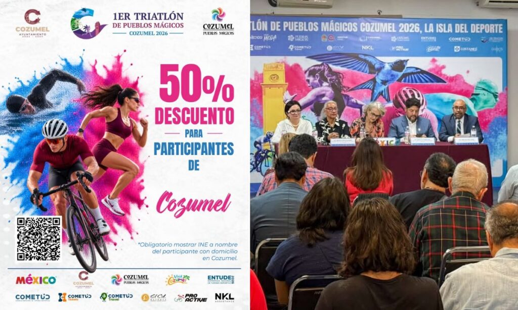 Primer Triatlón de Pueblos Mágicos tendrá como sede Cozumel este 18 de octubre (1)