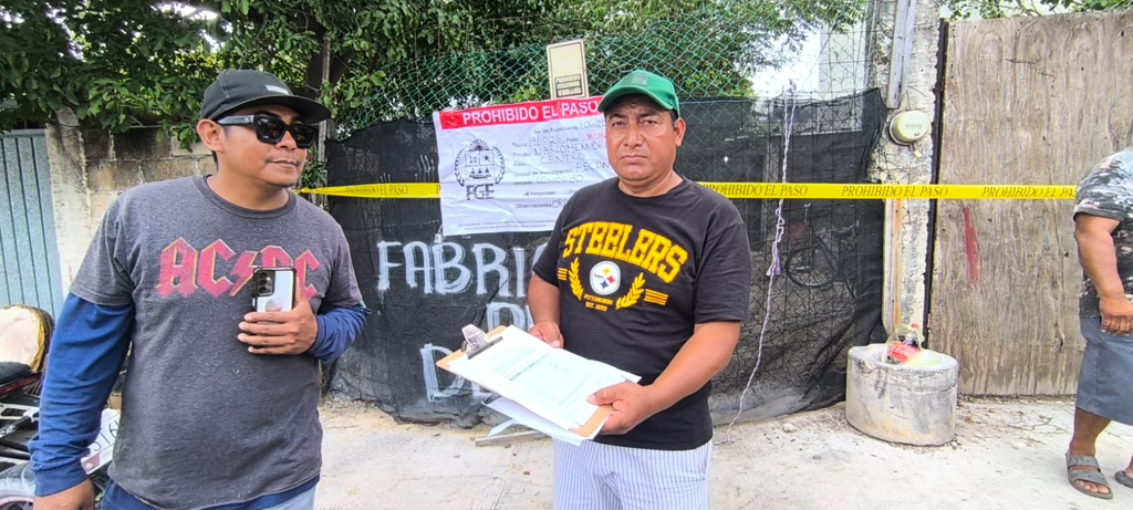 Vecinos protestan ante un presunto despojo de vivienda en la colonia Colosio.