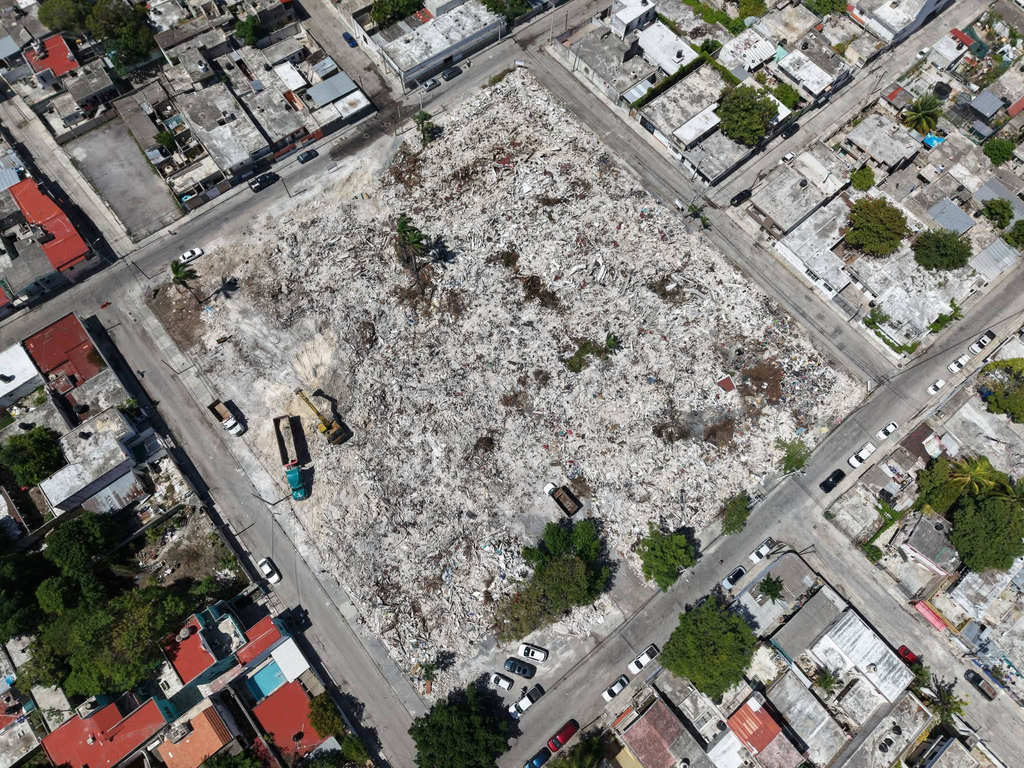 Así avanza la construcción del Nuevo Hospital Materno Infantil en Cancún, en el predio del antiguo Hospital General.