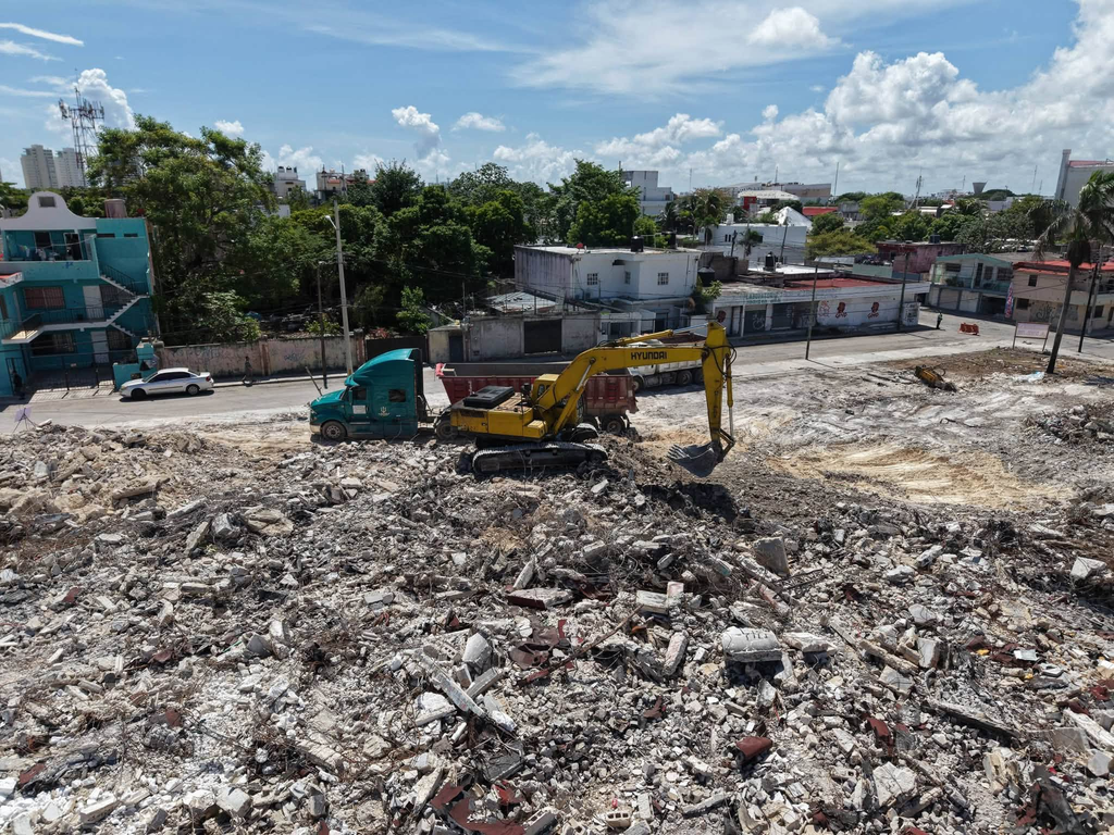 Así avanza la construcción del Nuevo Hospital Materno Infantil en Cancún, en el predio del antiguo Hospital General.